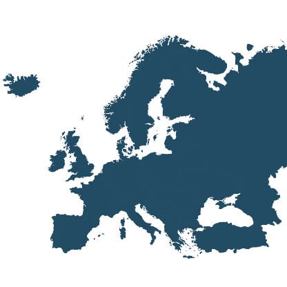 Europe outline map