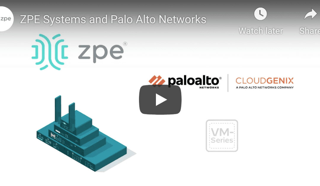 Virtual Customer Premises Equipment with Palo Alto Networks and Nodegrid