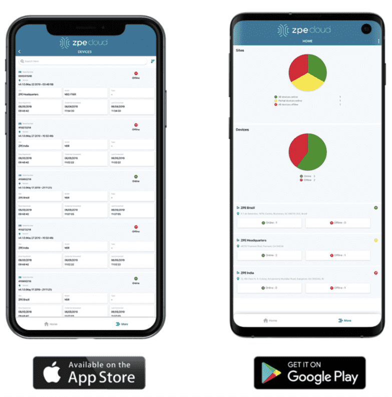 ZPE Cloud mobile app ZPE Cloud mobile app